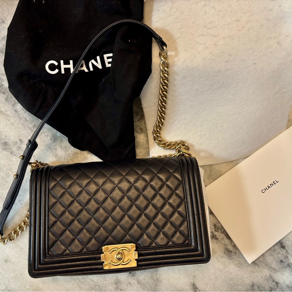 Chanel Black New Medium Boy Bag
